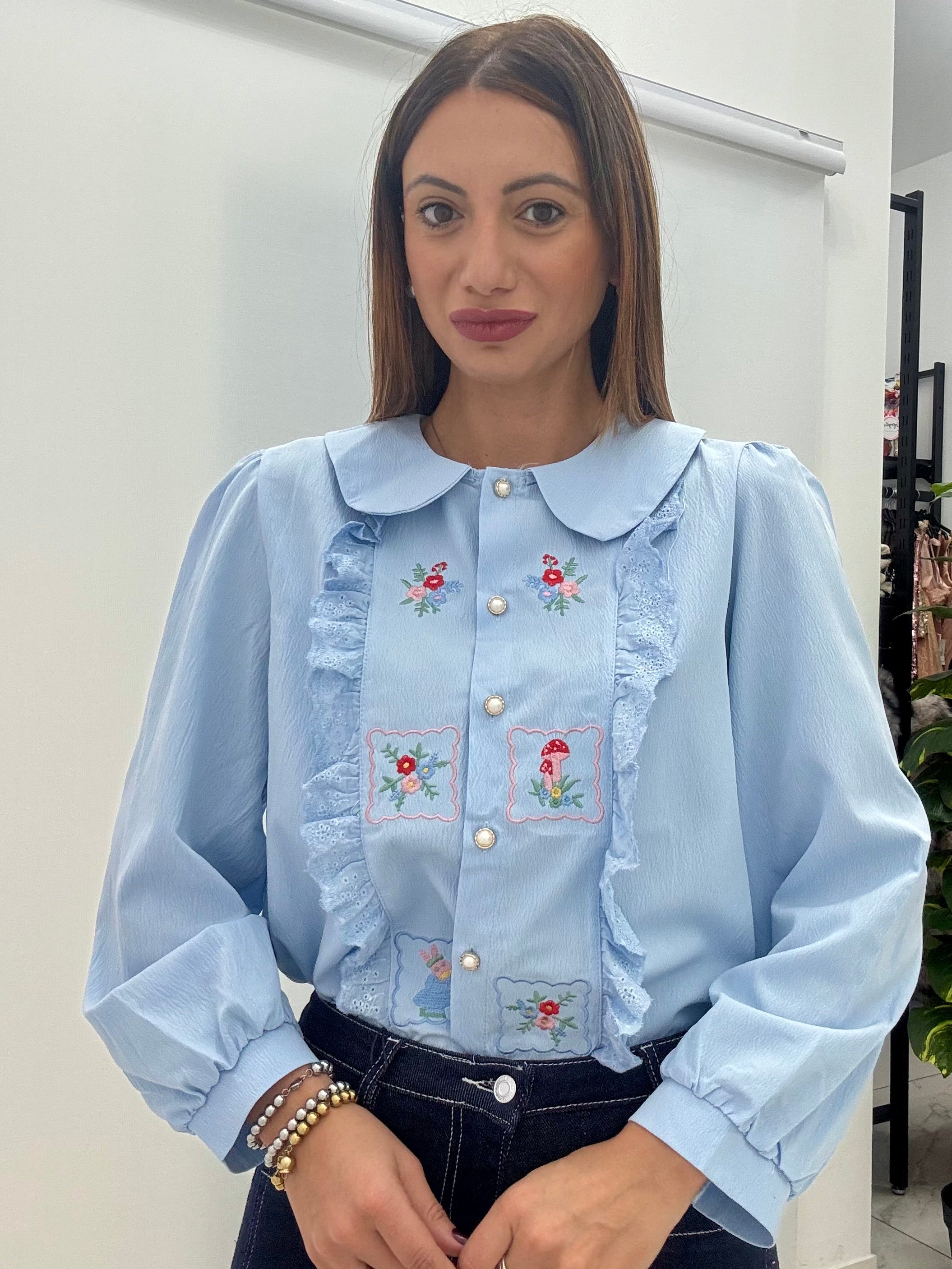 Camicia Romantic Azzurra